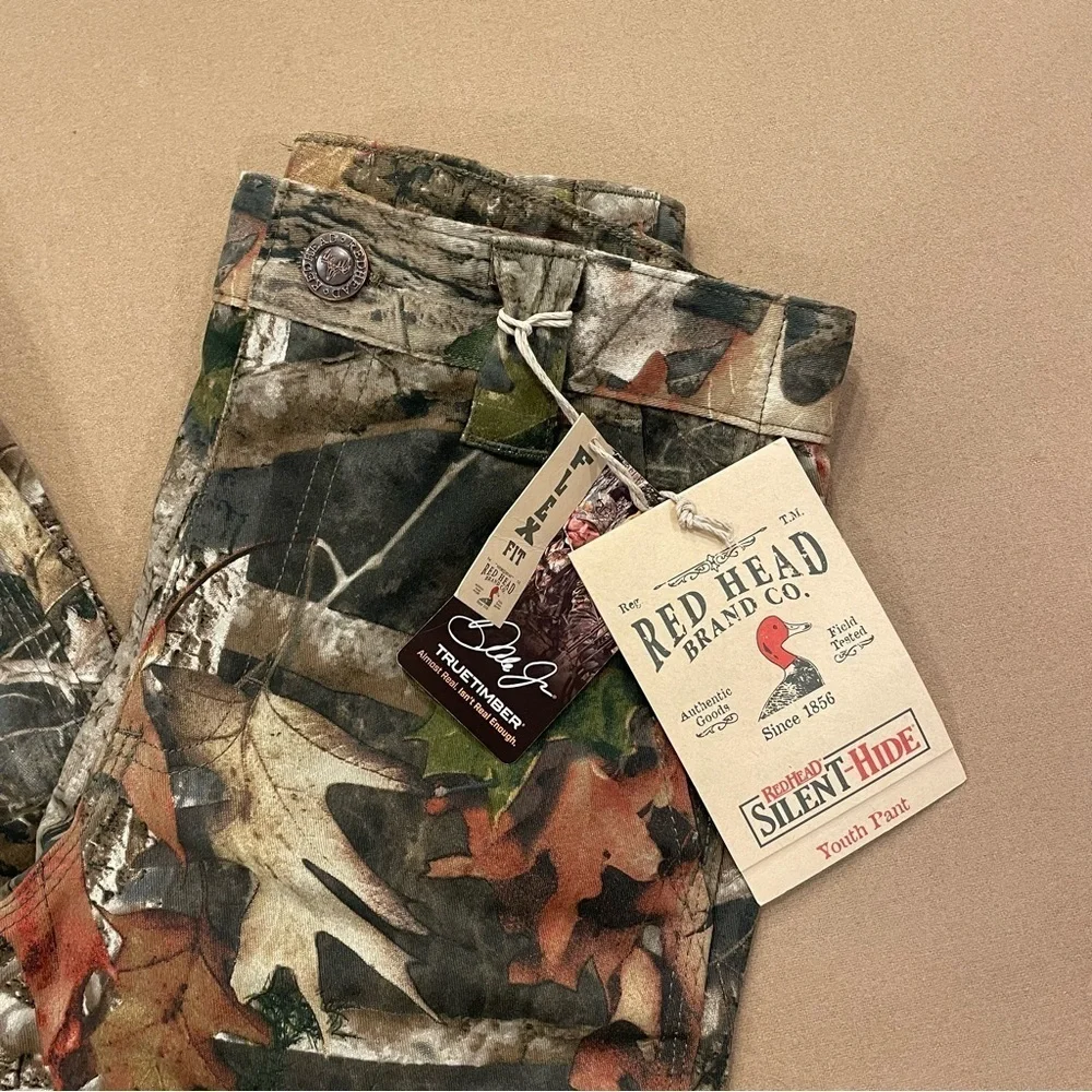 RedHead Boy’s Kanati Camo Silent Hide Flex Fit Pants Size Large New With Tags